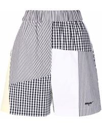 MSGM - Shorts con design patchwork - Lyst