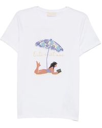 iBlues - Crab-Embroidered T-Shirt - Lyst