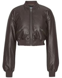 ROTATE BIRGER CHRISTENSEN - Cropped Puffer Bomber Jacket - Lyst
