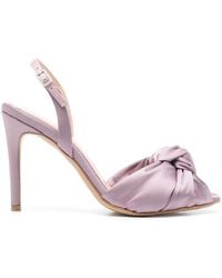 Ginissima - 95Mm Satined Sandals - Lyst