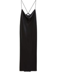Filippa K - Draped Stretch-silk Slip Dress - Lyst