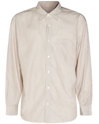 Altea - Striped Long-Sleeve Shirt - Lyst