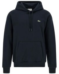 Lacoste - Logo-Patch Drawstring Hoodie - Lyst