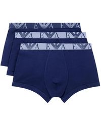 Emporio Armani - Logo-Waistband Boxers (Pack Of Three) - Lyst