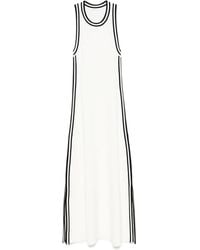 Patrizia Pepe - Contrast-Trim Midi Dress - Lyst