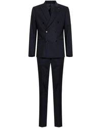 Lardini - Double-Breasted Peak-Lapel Suit - Lyst