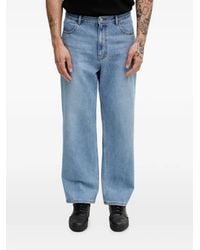 Adererror - Logo-Patch Straight-Leg Jeans - Lyst