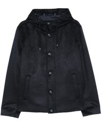Herno - Hooded Button-Fastening Jacket - Lyst