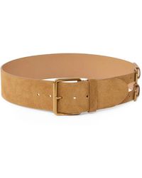 Pinko - Split Leather Belt With Straps, 6 Cm - Lyst