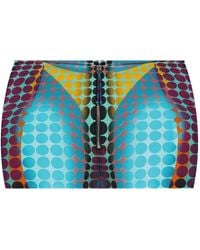 Jean Paul Gaultier - Zip-Up Dots-Print Mini Skirt - Lyst