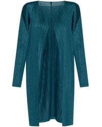 Pleats Please Issey Miyake - Manteau À Design Plissé - Lyst