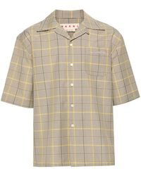 Marni - Plaid-check Short-sleeve Shirt - Lyst