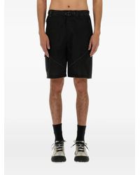 and wander - Belted Mesh-Panel Shorts - Lyst