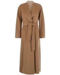 Max Mara - Mstnodo Belted Patch-Pocket Coat - Lyst