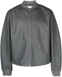 Jil Sander - Zip-Up Wool Bomber Jacket - Lyst