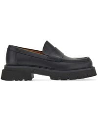 Ferragamo - Logo-embossed Chunky Leather Loafers - Lyst