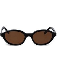 MM6 by Maison Margiela - Oval-Frame Sunglasses - Lyst