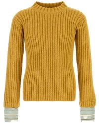 Prada - Ribbed-Knit Virgin-Wool Sweater - Lyst