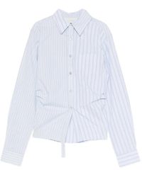 ANDERSSON BELL - Striped Gathered Shirt - Lyst
