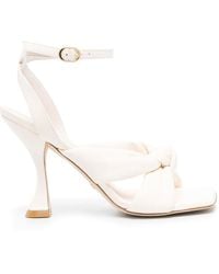 Stuart Weitzman - Playa 100mm Knotted Leather Sandals - Lyst