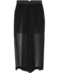 Undercover - Cropped-Hose Mit Transparenten Einsätzen - Lyst