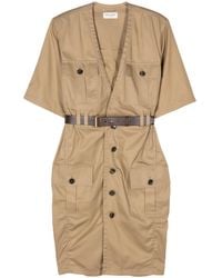 Saint Laurent - Midi Dresses - Lyst