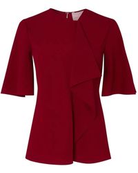 ROKSANDA - Naiara Ruffled Crepe Top - Lyst