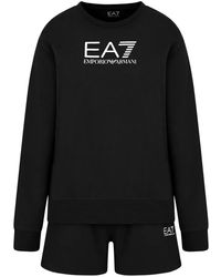 EA7 - Shorts Sportivi Con Stampa - Lyst