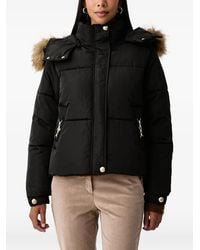 Fracomina - Faux-Fur Trim Padded Jacket - Lyst
