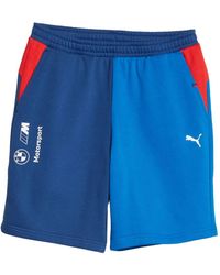 PUMA - X Bmw Motorsport Logo-Print Track Shorts - Lyst
