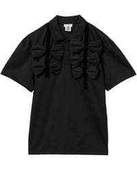 Noir Kei Ninomiya - Ruffled Detail T-Shirt - Lyst