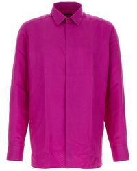 Tom Ford - Long-Sleeves Silk Shirt - Lyst