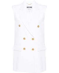 Moschino - Double-breasted Blazer Gilet - Lyst