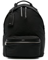 Sandro - Leather-trim Logo-stamp Backpack - Lyst
