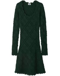 Burberry - Jurk Met Lange Mouwen - Lyst