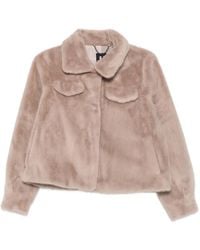 Bomboogie - Faux-Fur Pocket-Detail Jacket - Lyst