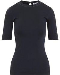 Brunello Cucinelli - Monili-Trim Short-Sleeve T-Shirt - Lyst