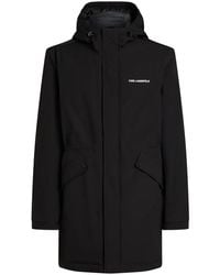 KARL LAGERFELD - Ultra Lightweight Hooded Parka - Lyst