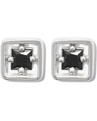 Suzanne Kalan - 18Kt Inlay Sapphire Stud Earrings - Lyst