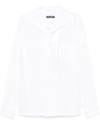 Dolce & Gabbana - Long-Sleeve Linen Shirt - Lyst