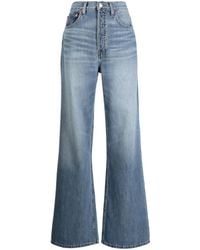 RE/DONE - Vaqueros anchos de talle alto - Lyst