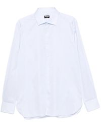 ZEGNA - Micro-Stripe Long-Sleeve Shirt - Lyst