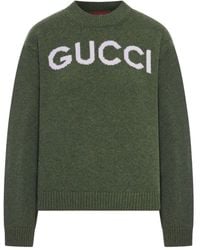 Gucci - Crew Neck Wool Sweater - Lyst