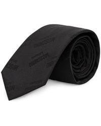 Moschino - Logo-Jacquard Tie - Lyst