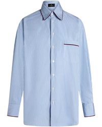 Etro - Striped Poplin Shirt For - Lyst