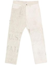 Warren Lotas - Graphic-Print Jeans - Lyst