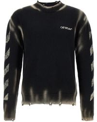 Off-White c/o Virgil Abloh - Diag Arr Corrosion Crew-Neck Sweater - Lyst
