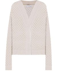 Peserico - Long-Sleeve V-Neck Cardigan - Lyst