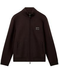 Emporio Armani - Sweat Zippé À Plaque Logo - Lyst