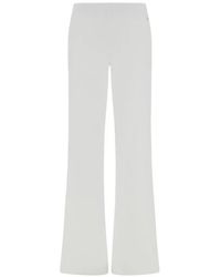 Herno - Ribbed-Waistband Palazzo Pants - Lyst